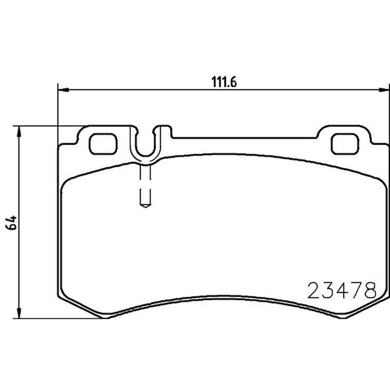 Mintex Rear Brake Pad Set fits Mercedes-Benz Clk 2006-2009 209.377 209.477
