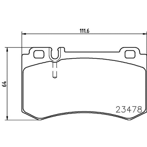 Mintex Rear Brake Pad Set fits Mercedes-Benz Clk 2006-2009 209.377 209.477