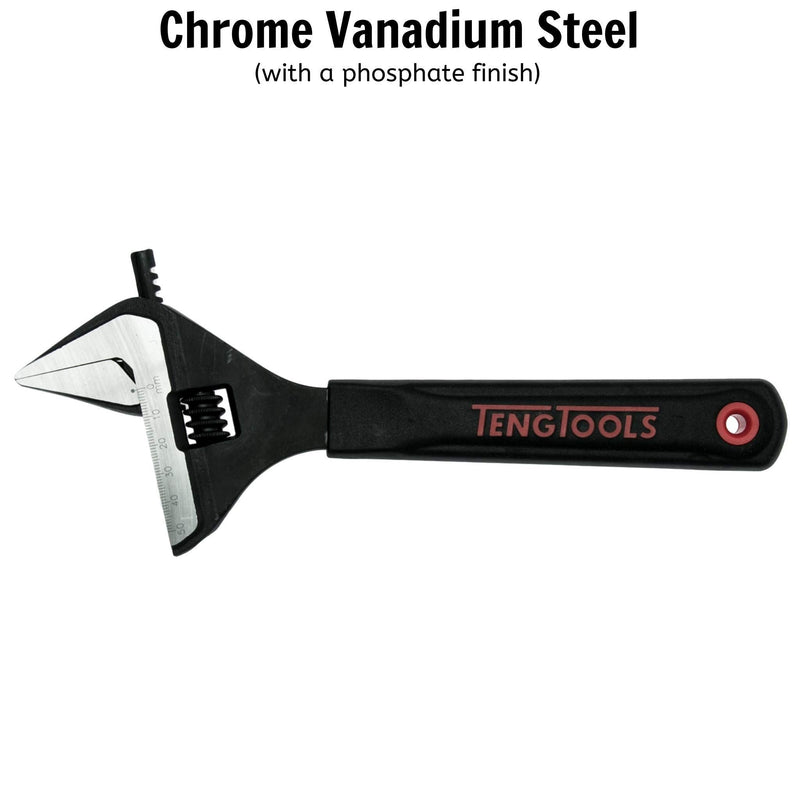 Teng Tools Adjustable Wrench Wide Jaw 250mm Teng Tools - Dynamic Drive