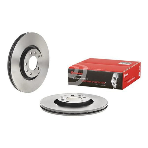 Brembo 2 x Internally Vented Brake Discs fits Citroën C6 2005-2012 2.2 2.7 3.0