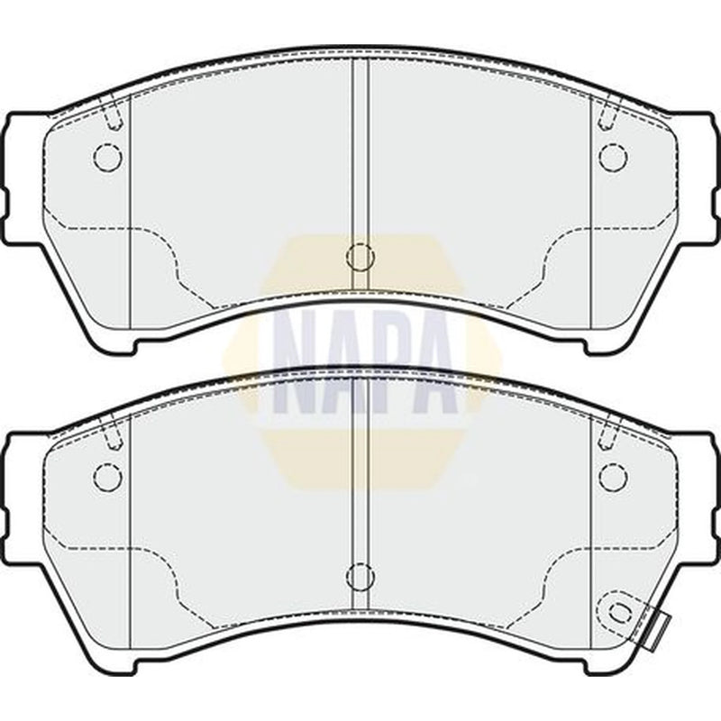 NAPA Front Brake Pad Set fits Mazda 6 2007-2013 1.8 2.0 2.2 2.5