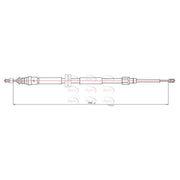 Apec Handbrake Cable Right Rear CAB1067