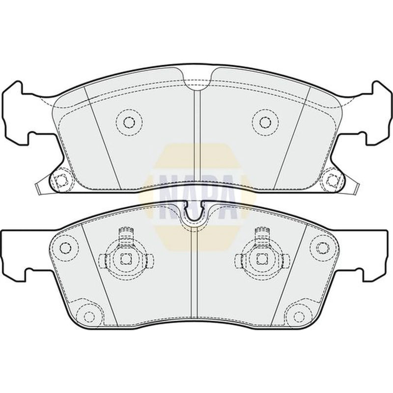 NAPA Front Brake Pad Set fits Jeep Grand Cherokee IV 2011 on 3.0