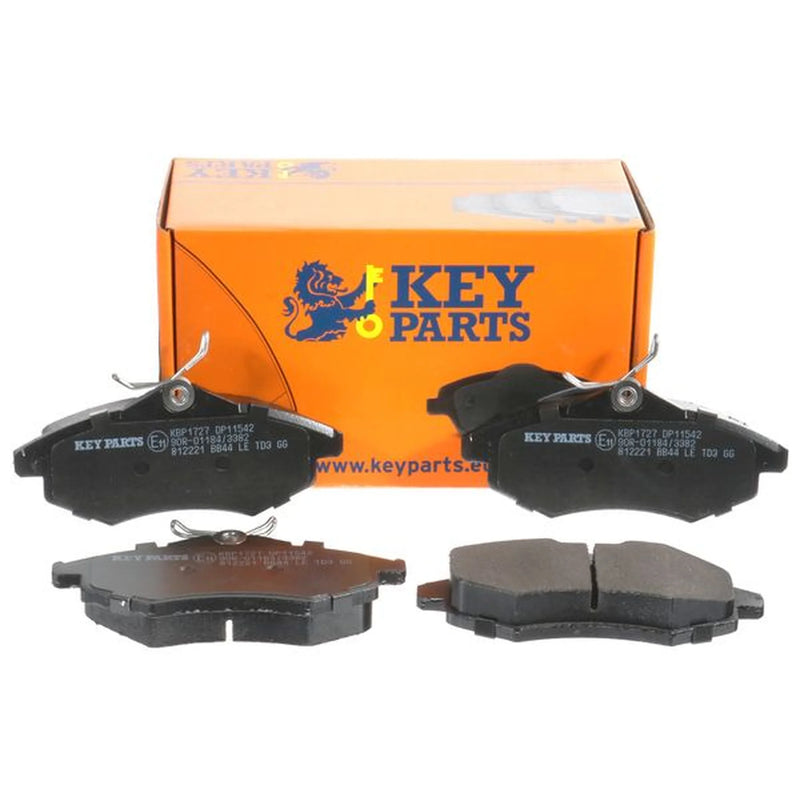 Key Parts 4 x Front Brake Pad Set fits Citroën C2 2003-2012 1.1 1.4