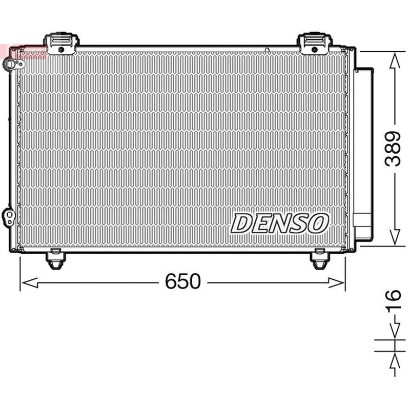 Denso Air Conditioning Condenser fits Toyota Corolla 2001-2008 1.4 1.6 1.8 2.0