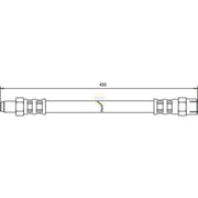NAPA Brake Hydraulic Hose Line Rear fits Mercedes-Benz G-Class 1982-1997