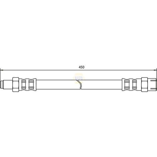 NAPA Brake Hydraulic Hose Line Rear NBH1423