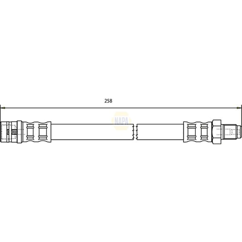 NAPA Brake Hydraulic Hose Line Rear NBH1151
