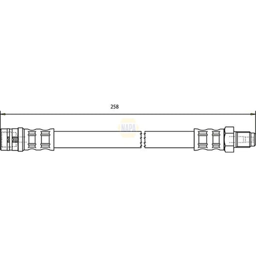 NAPA Brake Hydraulic Hose Line Rear NBH1151