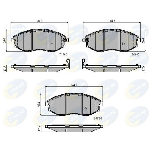 Comline Front Brake Discs & Pads fits Chevrolet Epica 2005-2011 2.0 2.5