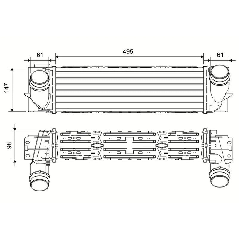 Valeo Intercooler (Charge Air Cooler) 881586