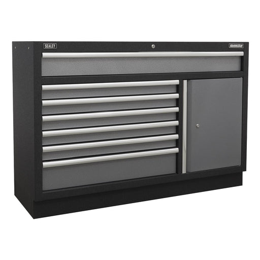 Sealey Modular 7 Drawer Floor Cabinet 1360mm APMS64 Sealey - Dynamic Drive