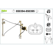 Valeo Electric Window Regulator Lifter Right Front 850395