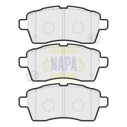 NAPA Front Brake Pad Set fits Suzuki Ignis III 2016 on 1.2