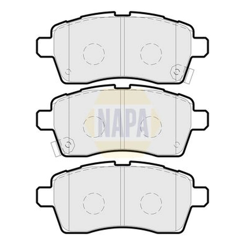 NAPA Front Brake Pad Set fits Suzuki Ignis III 2016 on 1.2
