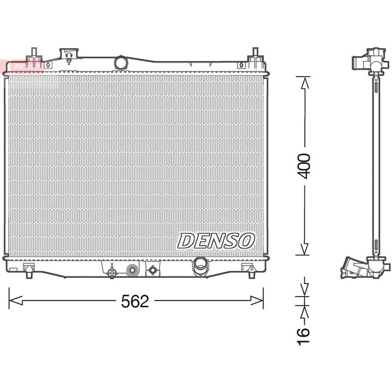 Denso Engine Radiator fits Honda Jazz IV 2015 on 1.3