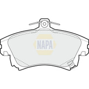 NAPA Front Brake Pad Set fits Mitsubishi Carisma 1995-2006 1.3 1.6 1.8 1.9