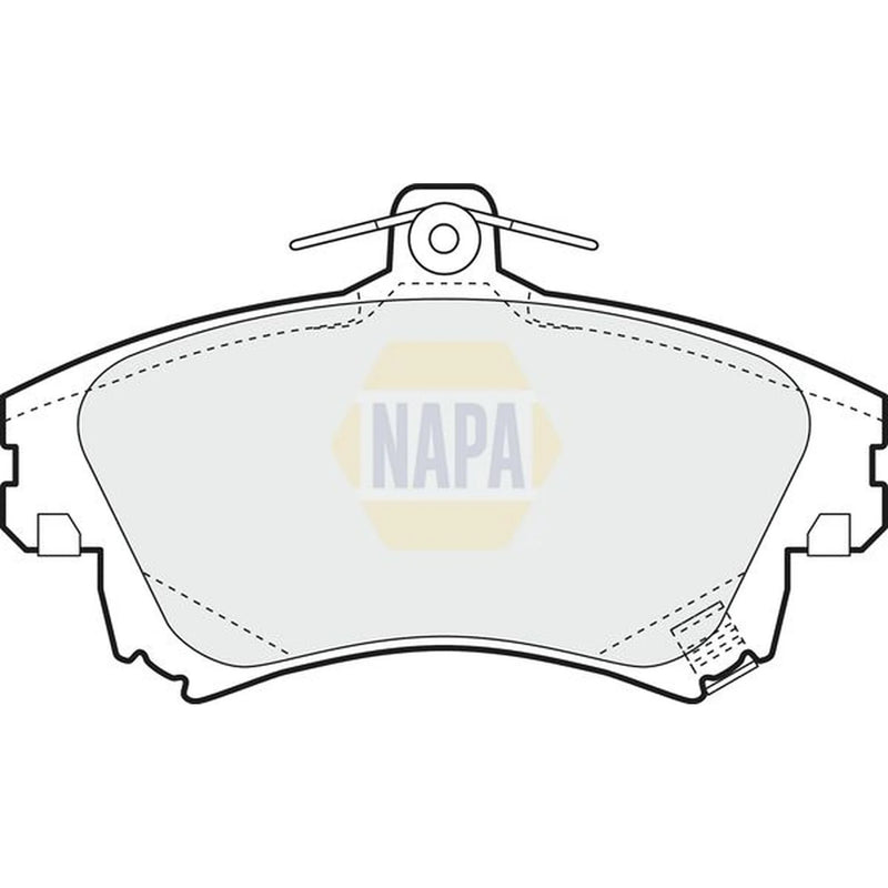 NAPA Front Brake Pad Set fits Mitsubishi Carisma 1995-2006 1.3 1.6 1.8 1.9