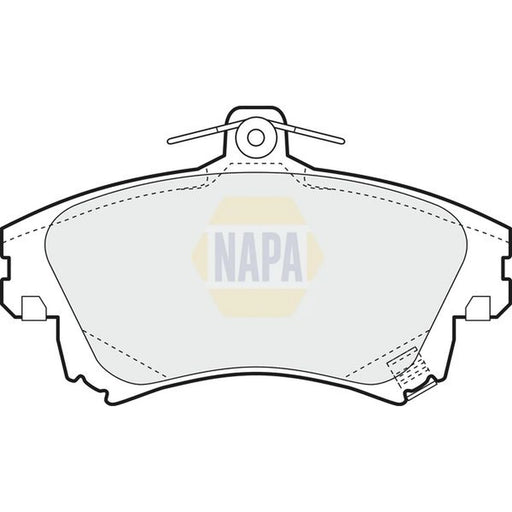 NAPA Front Brake Pad Set fits Mitsubishi Carisma 1995-2006 1.3 1.6 1.8 1.9
