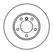 Borg & Beck Front Vented & Rear Vented Brake Discs & Pads fits BMW 5 2000-2003