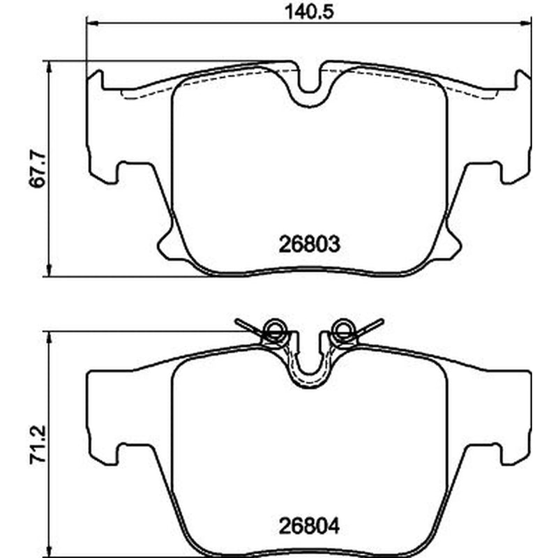 Mintex Rear Brake Pad Set fits BMW 5 2023-2025