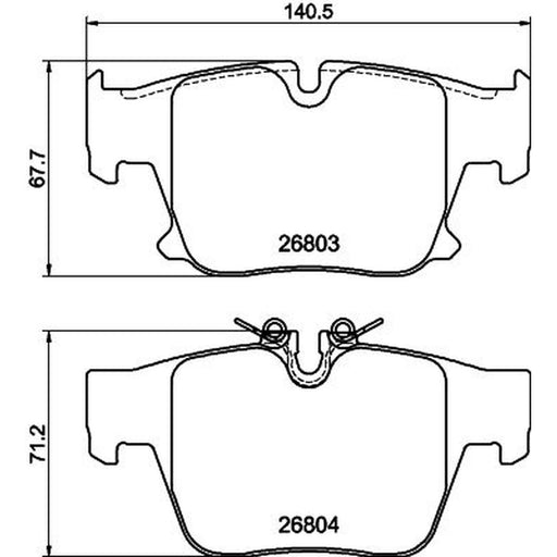 Mintex Rear Brake Pad Set fits BMW 5 2023-2025