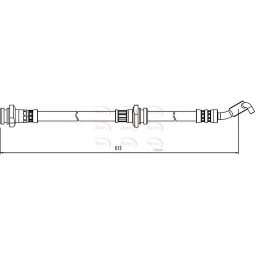 Apec Brake Hydraulic Hose Line Front Right HOS4055