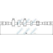 Apec Brake Hydraulic Hose Line Front Left BHO4333