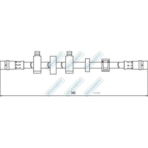Apec Brake Hydraulic Hose Line Front Left BHO4333