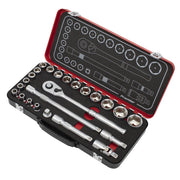 Sealey Premier Platinum Premier Platinum Socket Set 1/2"Sq Drive 24pc AK7924 Sealey Premier Platinum - Dynamic Drive