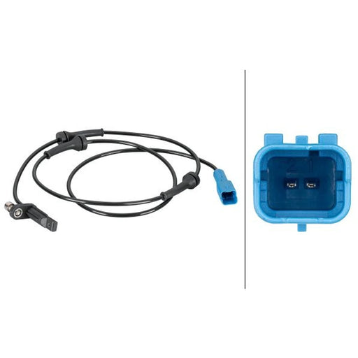 Hella ABS Wheel Speed Sensor Front fits Peugeot 508 I 2010-2018 1.6 2.0