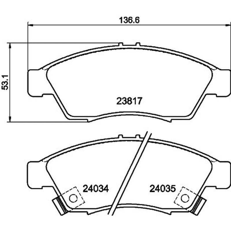 Mintex Front Brake Discs & Pads fits Suzuki Liana 2001-2007 1.3 1.4 1.6