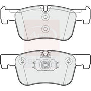 Apec Black Front Brake Pad Set fits BMW 1 Sports Hatch 2011-2019