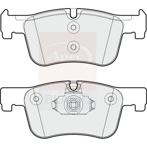 Apec Black Front Brake Pad Set fits BMW 1 Sports Hatch 2011-2019