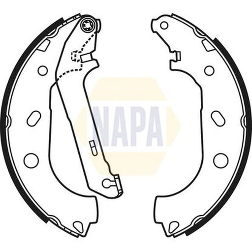 NAPA Brake Shoe Set Axle Kit NBS1051
