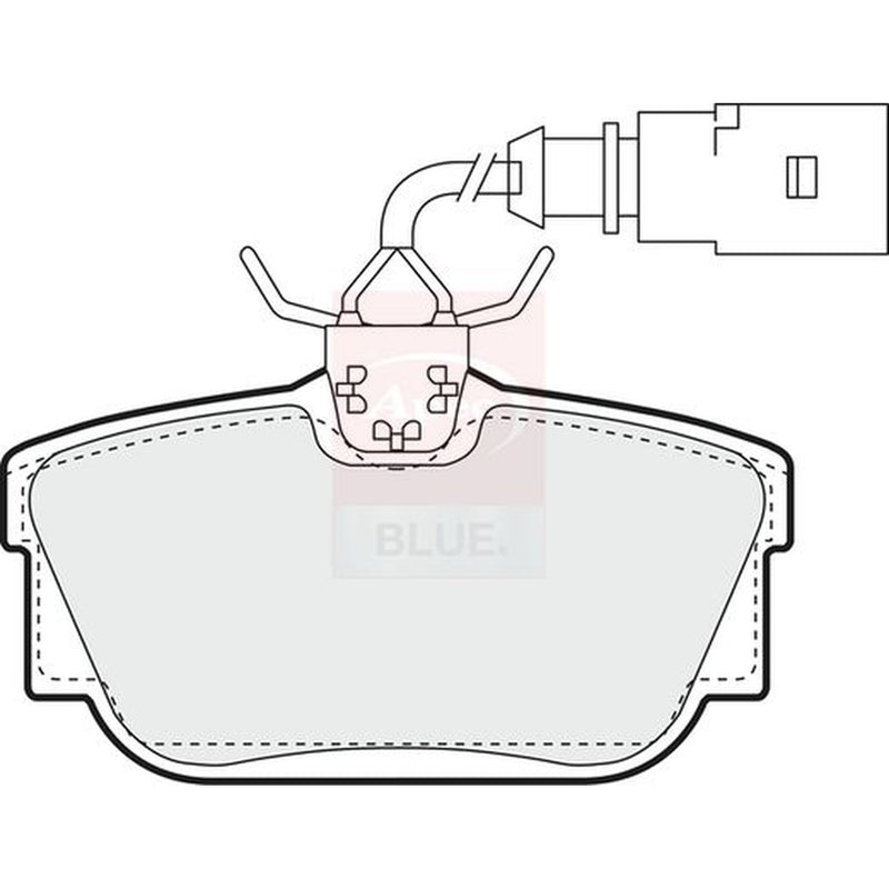 Apec Rear Brake Pad Set fits Ford Galaxy I 2000-2006 2.8