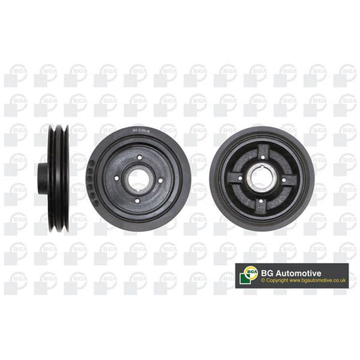 BGA Crank Shaft Belt Pulley fits Mitsubishi Shogun Sport I 1998 on 2.5