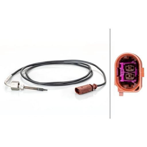 Hella Exhaust Gas Temperature Sensor Left fits VW Touareg 2002-2010 5.0