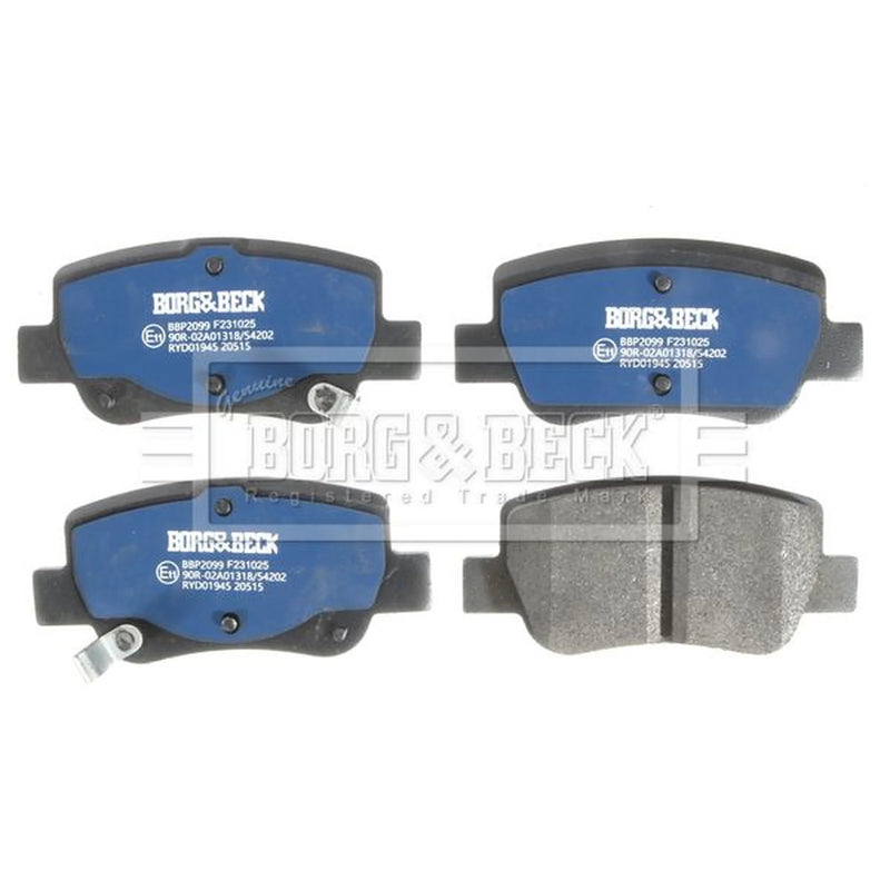 Borg & Beck Front & Rear Brake Discs & Pads fits Toyota Avensis 2008-2018