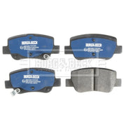 Borg & Beck Rear Brake Solid Discs & Pads fits Toyota Avensis 2008-2018