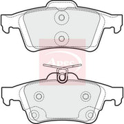 Apec Rear Brake Pad Set fits Ford C-Max II 2010-2019 1.0 1.5 1.6 2.0