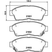 Mintex Front Brake Pad Set fits Toyota Caldina 1992-2002 1.8 2.0 2.2