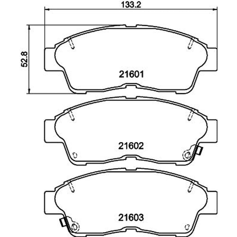 DON Front Brake Internally Vented Discs & Pads fits Toyota Rav 4 1994-2000 2.0