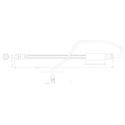 Juratek Brake Hydraulic Hose Line Front Right fits Audi Q5 2016-2021 2.0