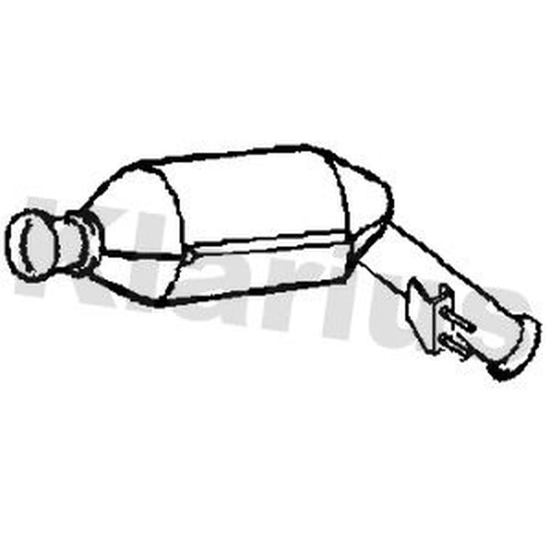 Klarius Catalyst Type Approved With Pipe fits Mercedes-Benz Viano 2003 on
