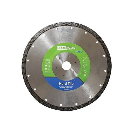Coreplus HT250 Hard Tile Turbo Diamond Blade 250mm CorePlus - Dynamic Drive