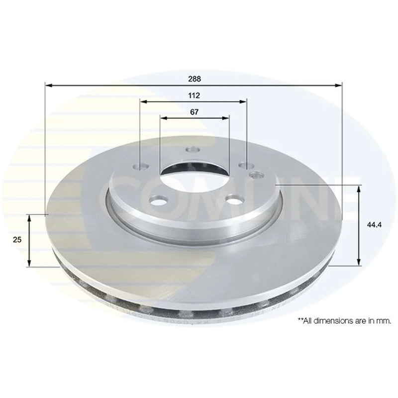 Comline Front & Rear Brake Discs & Pads fits Mercedes-Benz B-Class Sports Tourer