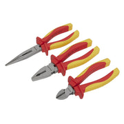 Sealey Pliers Set 3pc VDE Approved Sealey  - Dynamic Drive