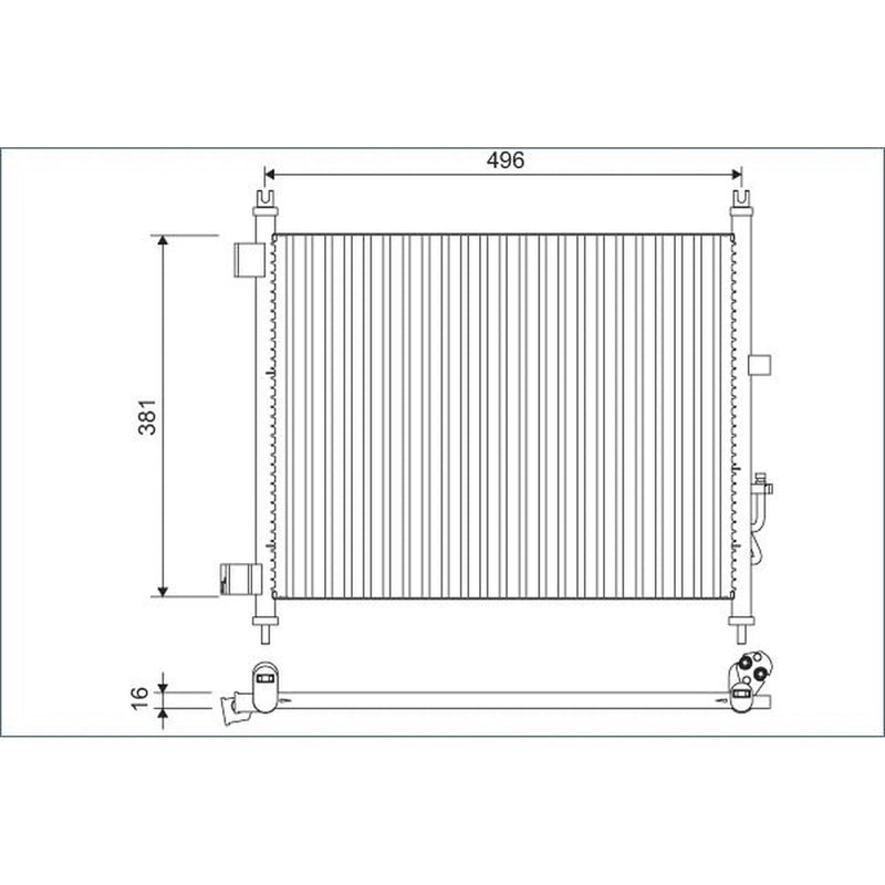 Valeo Air Conditioning Condenser 822630