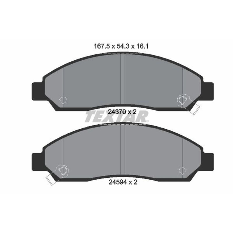Textar Front Brake Pad Set 2437001